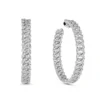 Jewels Aficionado Large Pavé Diamond Chain Link Hoop Earrings