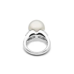 Mikimoto Mikimoto White South Sea Cultured Pearl And Diamond Ring -Horaluxis Sales Store mikimoto white south sea cultured pearl and diamond ring mikimoto 41044499497204