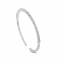 Hermès Mixed Diamond Flexible Cuff Bracelet -Horaluxis Sales Store mixed diamond flexible cuff bracelet hermes 41885817045236