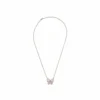 Jewels Aficionado Mother Of Pearl And Diamond Butterfly Rose Gold Chain Pendant