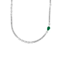 Jewels Aficionado Diamond Tennis Necklace With Emerald Accent 6 Jewels Aficionado Diamond Tennis Necklace With Emerald Accent -Horaluxis Sales Store not your average diamond tennis necklace with emerald jewels aficionado 41372395667700