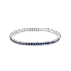 Jewels Aficionado Ombré Blue Sapphire Stretchy Tennis Bracelet