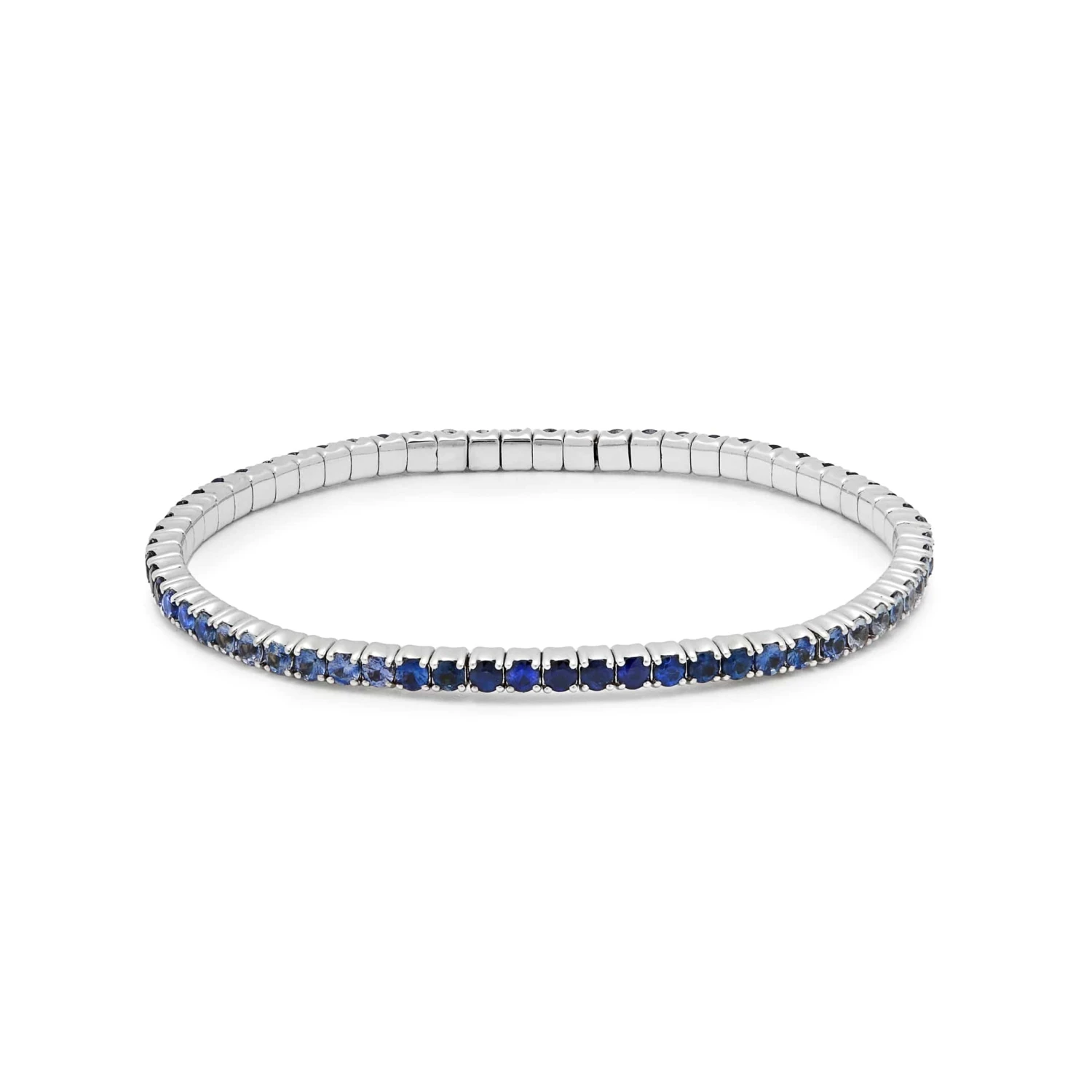 Jewels Aficionado Ombré Blue Sapphire Stretchy Tennis Bracelet 1 Jewels Aficionado Ombré Blue Sapphire Stretchy Tennis Bracelet