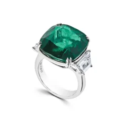Jewels Aficionado One-of-a-Kind Cushion-Cut Emerald Ring With Diamonds -Horaluxis Sales Store one of a kind cushion cut emerald ring with diamonds jewels aficionado 41416947532020