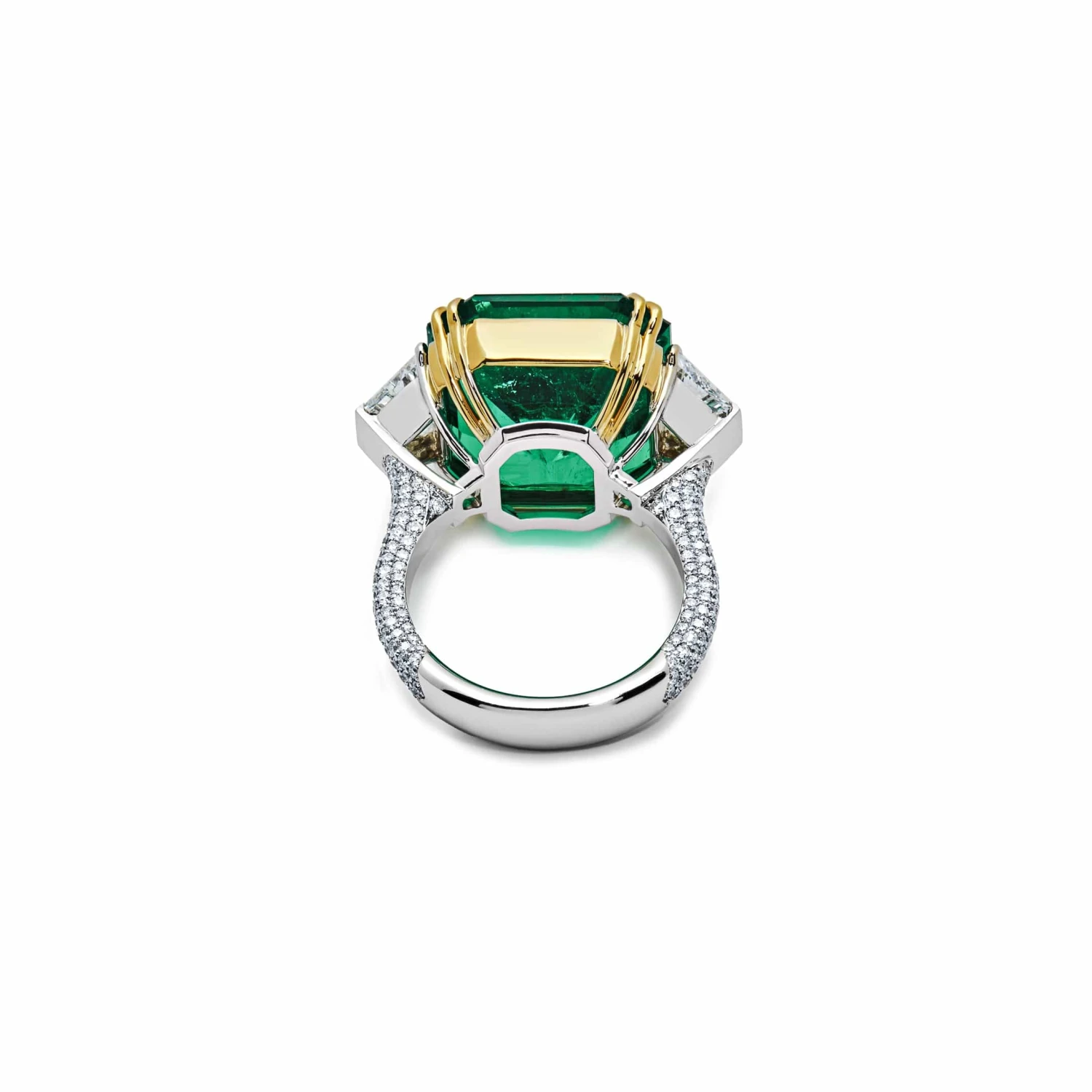 Jewels Aficionado One-of-a-Kind Octagonal-Cut Colombian Emerald Ring With Diamonds 4 Jewels Aficionado One-of-a-Kind Octagonal-Cut Colombian Emerald Ring With Diamonds - Image 4