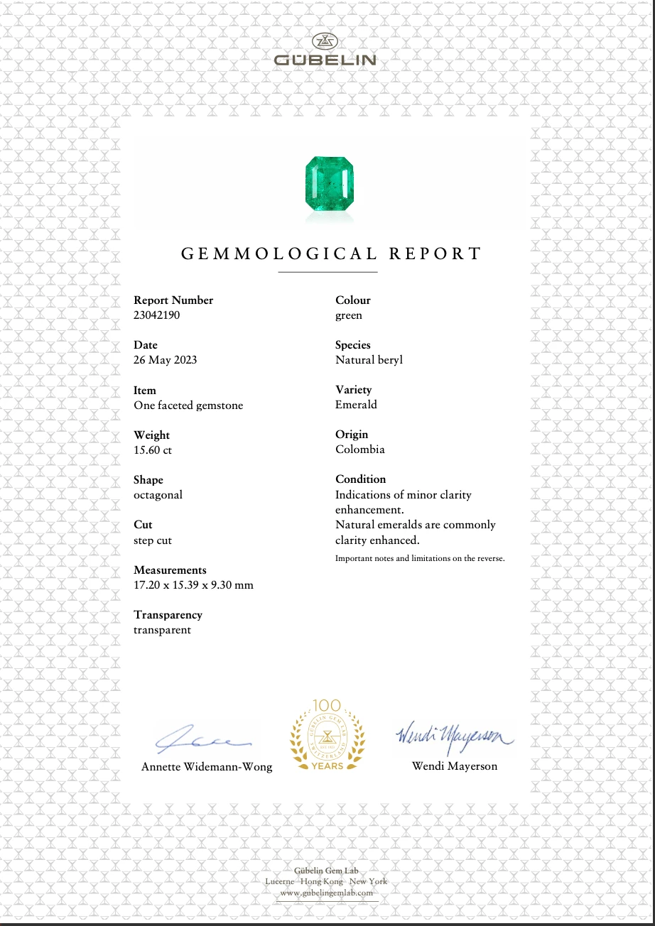 Jewels Aficionado One-of-a-Kind Octagonal-Cut Colombian Emerald Ring With Diamonds 5 Jewels Aficionado One-of-a-Kind Octagonal-Cut Colombian Emerald Ring With Diamonds - Image 5