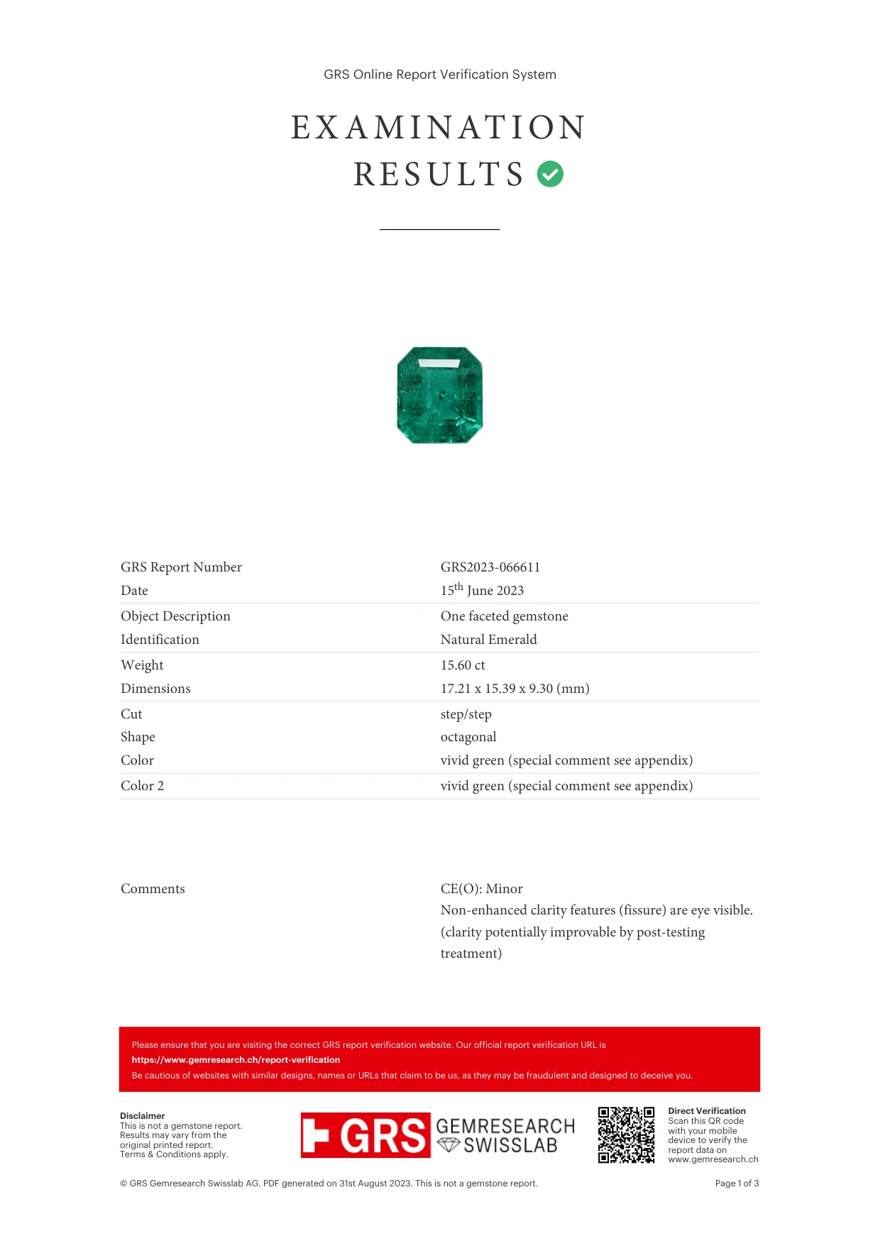 Jewels Aficionado One-of-a-Kind Octagonal-Cut Colombian Emerald Ring With Diamonds 7 Jewels Aficionado One-of-a-Kind Octagonal-Cut Colombian Emerald Ring With Diamonds - Image 7