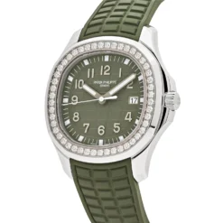 Patek Philippe Patek Philippe Aquanaut Luce 5267/200A-011 'Ladies' Stainless Steel Green Dial Diamond Bezel -Horaluxis Sales Store patek philippe aquanaut luce 5267 200a 011 ladies stainless steel green dial diamond bezel patek philippe 40984353702132