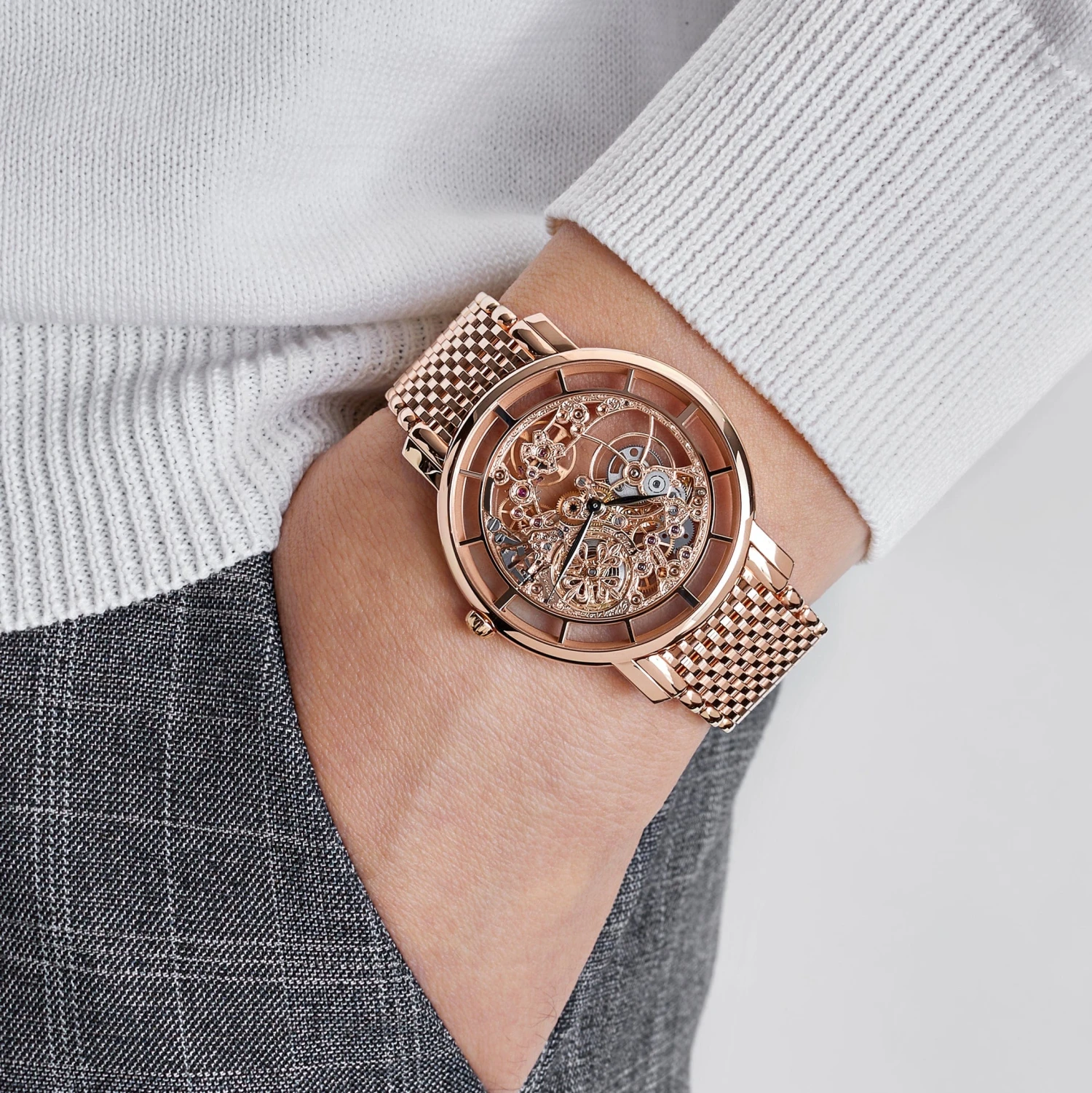 Patek Philippe Patek Philippe Calatrava Complications 5180/1R-001 Rose Gold Skeleton Dial (2023) 2 Patek Philippe Patek Philippe Calatrava Complications 5180/1R-001 Rose Gold Skeleton Dial (2023) - Image 2
