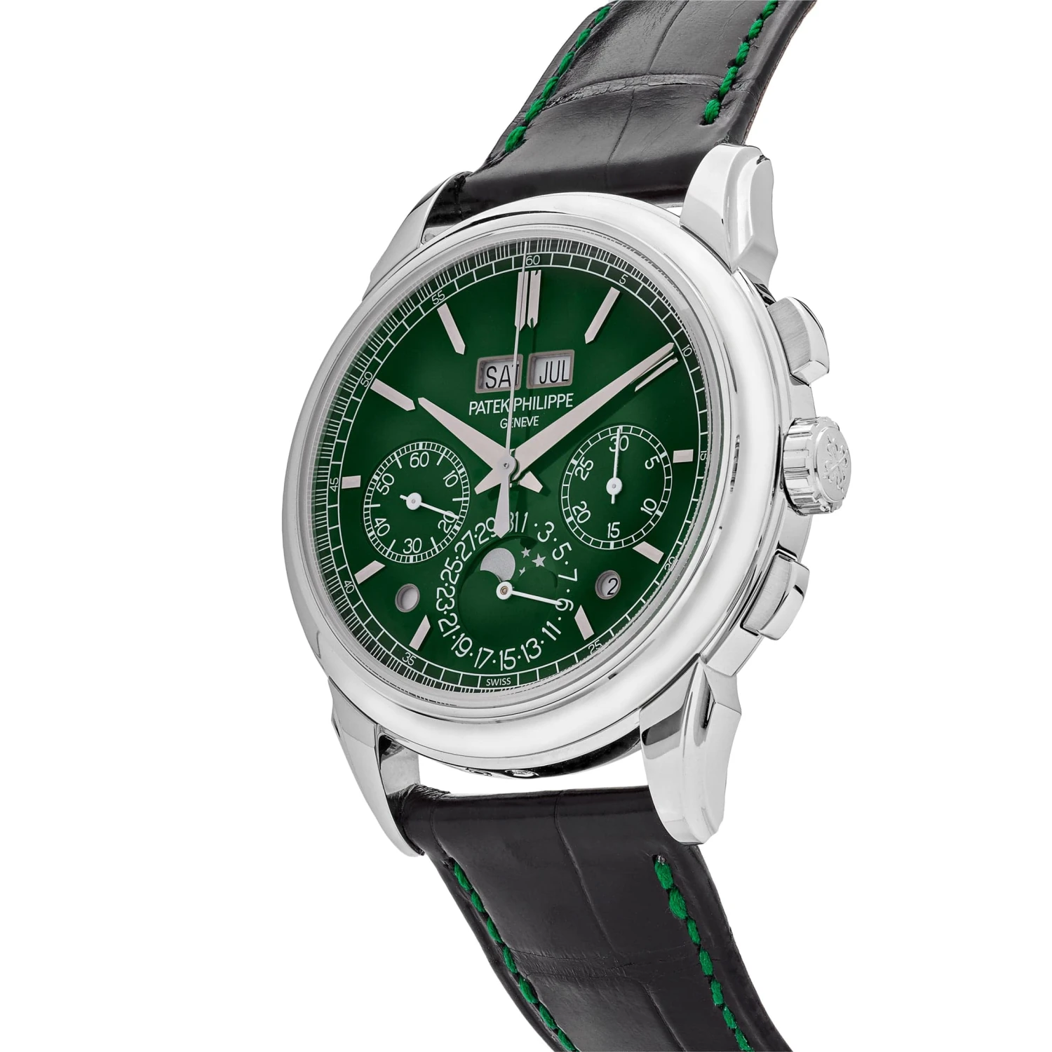 Patek Philippe Patek Philippe Grand Complications 5270P-014 Perpetual Calendar Platinum Green Dial Chronograph (2022) 3 Patek Philippe Patek Philippe Grand Complications 5270P-014 Perpetual Calendar Platinum Green Dial Chronograph (2022) - Image 3