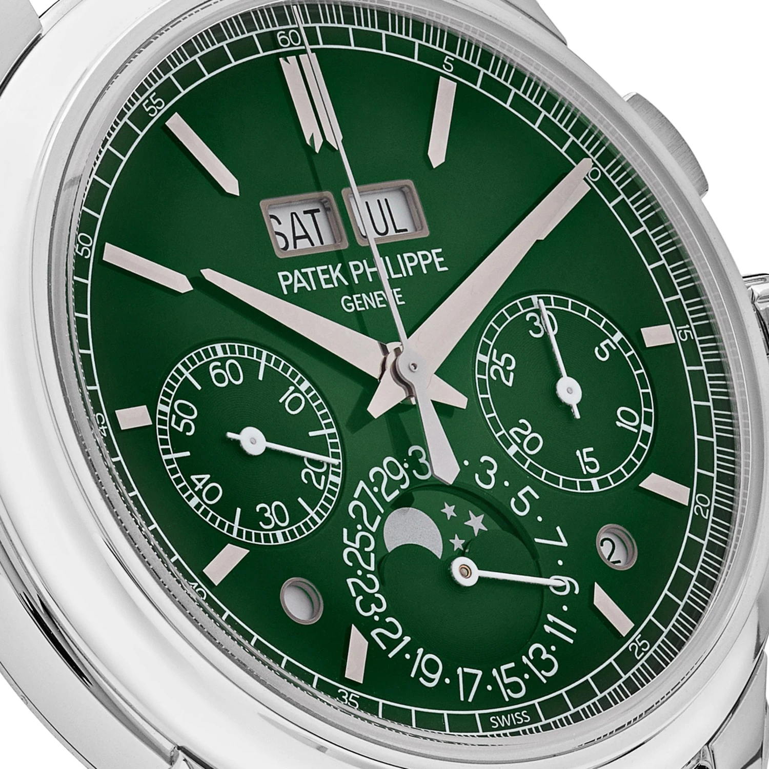 Patek Philippe Patek Philippe Grand Complications 5270P-014 Perpetual Calendar Platinum Green Dial Chronograph (2022) 5 Patek Philippe Patek Philippe Grand Complications 5270P-014 Perpetual Calendar Platinum Green Dial Chronograph (2022) - Image 5