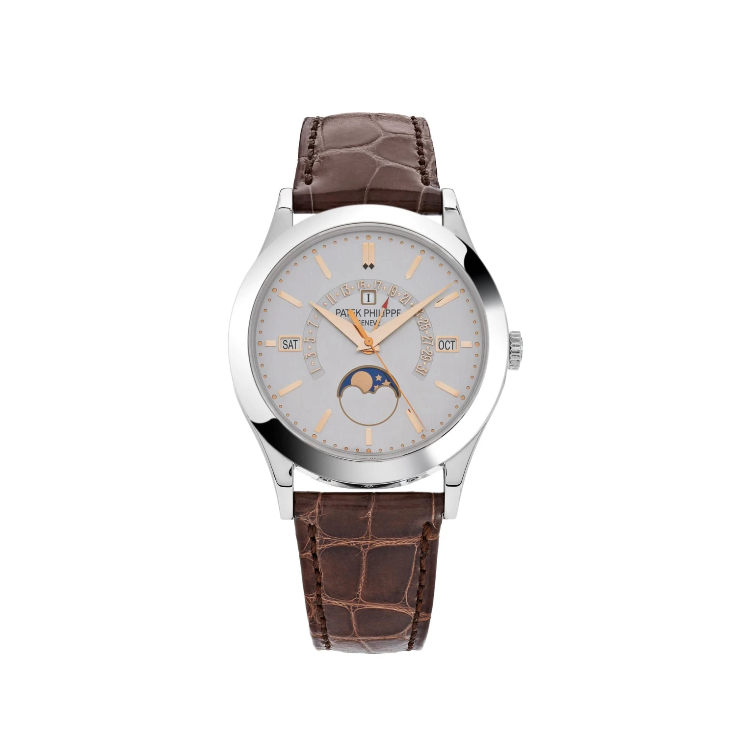 Patek Philippe Patek Philippe Grand Complications 5496P-015 Perpetual Calendar Moon Phase Platinum Silver Dial (2017) 1 Patek Philippe Patek Philippe Grand Complications 5496P-015 Perpetual Calendar Moon Phase Platinum Silver Dial (2017)