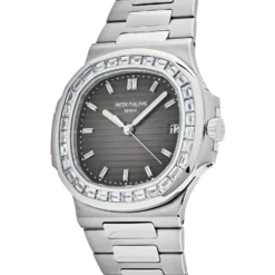 Patek Philippe Patek Philippe Nautilus 5711/110P-001 Platinum Grey Dial Diamond Bezel -Horaluxis Sales Store patek philippe nautilus 5711 110p 001 platinum grey dial diamond bezel patek philippe 40265936699636