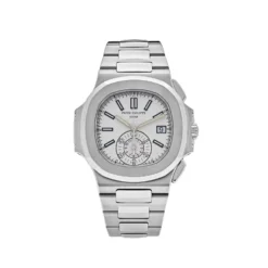 Patek Philippe Patek Philippe Nautilus 5980/1A-019 Chronograph Date Stainless Steel White Dial (2015)