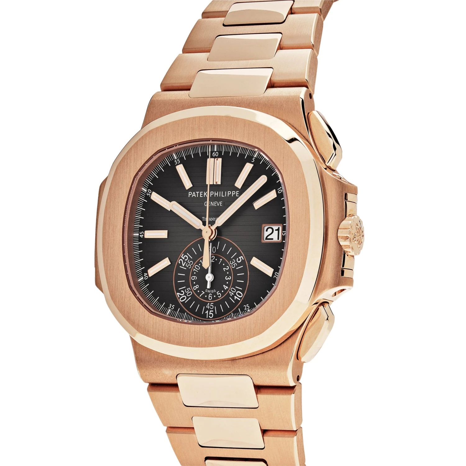 Patek Philippe Patek Philippe Nautilus 5980/1R-001 'Tiffany & Co.' Chronograph Date Rose Gold 2 Patek Philippe Patek Philippe Nautilus 5980/1R-001 'Tiffany & Co.' Chronograph Date Rose Gold - Image 2