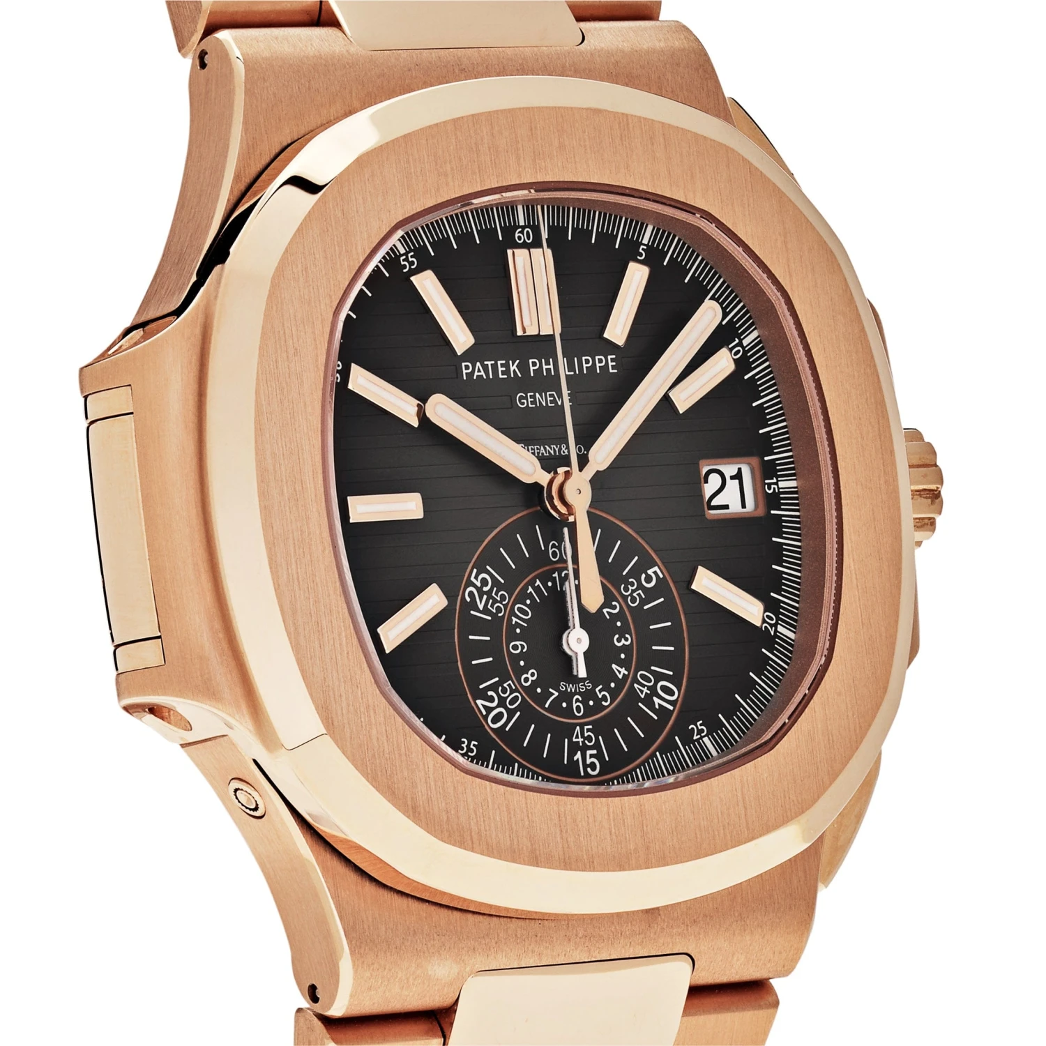 Patek Philippe Patek Philippe Nautilus 5980/1R-001 'Tiffany & Co.' Chronograph Date Rose Gold 3 Patek Philippe Patek Philippe Nautilus 5980/1R-001 'Tiffany & Co.' Chronograph Date Rose Gold - Image 3
