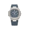 Patek Philippe Patek Philippe Nautilus 5980/60G-001 Flyback Chronograph White Gold Blue-Gray Dial (2024)