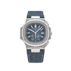 Patek Philippe Patek Philippe Nautilus 5980/60G-001 Flyback Chronograph White Gold Blue-Gray Dial (2024)