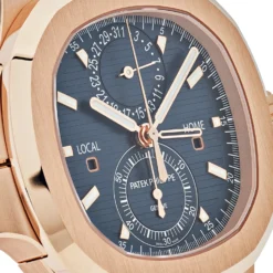 Patek Philippe Patek Philippe Nautilus 5990/1R-001 Travel Time Chronograph Rose Gold Blue Dial -Horaluxis Sales Store patek philippe nautilus 5990 1r 001 travel time chronograph rose gold blue dial patek philippe 40666535756020
