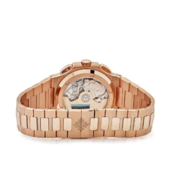 Patek Philippe Patek Philippe Nautilus 5990/1R-001 Travel Time Chronograph Rose Gold Blue Dial -Horaluxis Sales Store patek philippe nautilus 5990 1r 001 travel time chronograph rose gold blue dial patek philippe 40666536640756