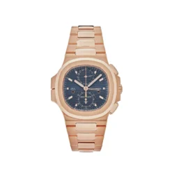 Patek Philippe Patek Philippe Nautilus 5990/1R-001 Travel Time Chronograph Rose Gold Blue Dial