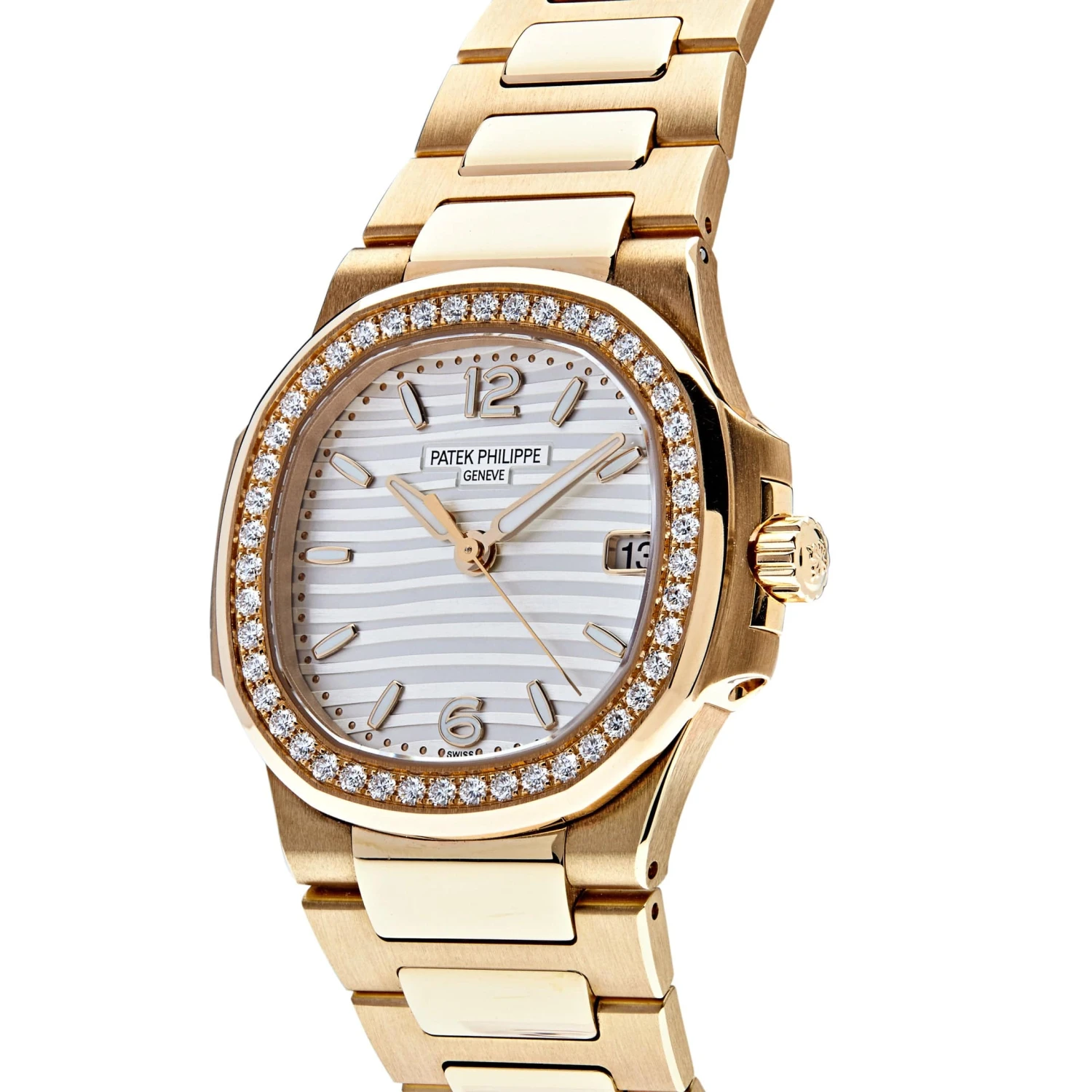 Patek Philippe Patek Philippe Nautilus 7010/1R-011 'Ladies' Quartz Rose Gold Diamond Bezel 2 Patek Philippe Patek Philippe Nautilus 7010/1R-011 'Ladies' Quartz Rose Gold Diamond Bezel - Image 2