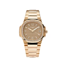 Patek Philippe Patek Philippe Nautilus 7010/1R-012 Quartz Rose Gold Diamond Bezel