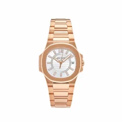 Patek Philippe Patek Philippe Nautilus 7011/1R-001 Rose Gold Silver Dial (2014)