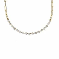 Jewels Aficionado Pear-Shaped Diamond And Yellow Gold Paperclip Necklace 5 Jewels Aficionado Pear-Shaped Diamond And Yellow Gold Paperclip Necklace -Horaluxis Sales Store pear shaped diamond and yellow gold paperclip necklace jewels aficionado 41553735287028