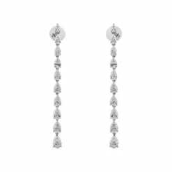 Jewels Aficionado Pear-Shaped Diamond Drop Earrings