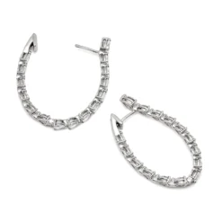 Jewels Aficionado Pear-Shaped Diamond Hoop Earrings In White Gold 5 Jewels Aficionado Pear-Shaped Diamond Hoop Earrings In White Gold -Horaluxis Sales Store pear shaped diamond hoop earrings in white gold jewels aficionado 41539790242036