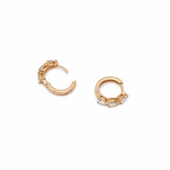 Jewels Aficionado Pear-Shaped Diamond Huggies In Rose Gold -Horaluxis Sales Store pear shaped diamond huggies in rose gold jewels aficionado 41539758129396
