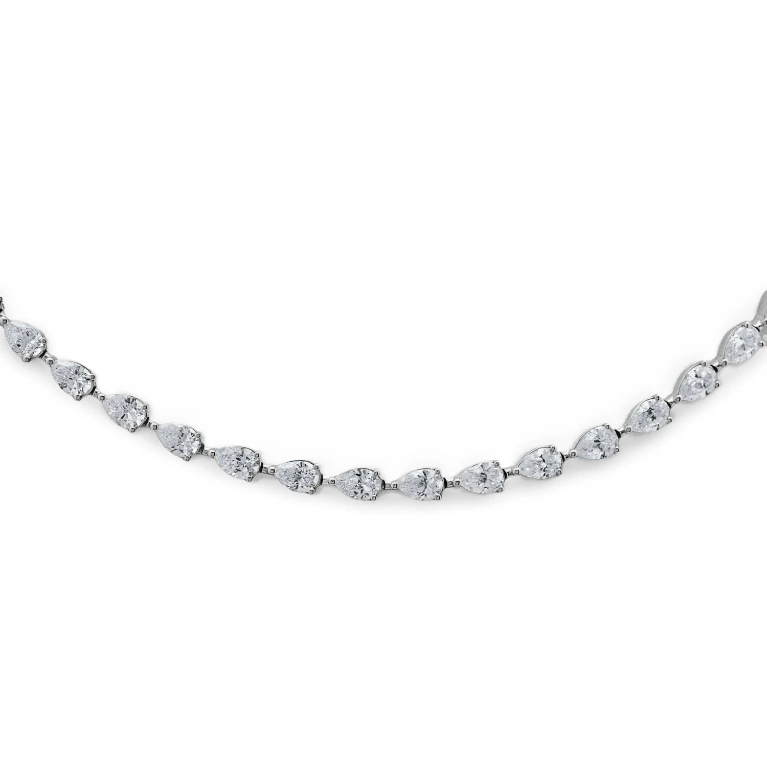 Jewels Aficionado Pear-Shaped Diamond Riviére Tennis Necklace 3 Jewels Aficionado Pear-Shaped Diamond Riviére Tennis Necklace - Image 3