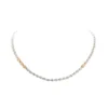 Jewels Aficionado Pear-Shaped Diamond Riviére Tennis Necklace With Yellow Diamonds