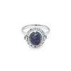 Jewels Aficionado Platinum Antique Sapphire And Diamond Ring
