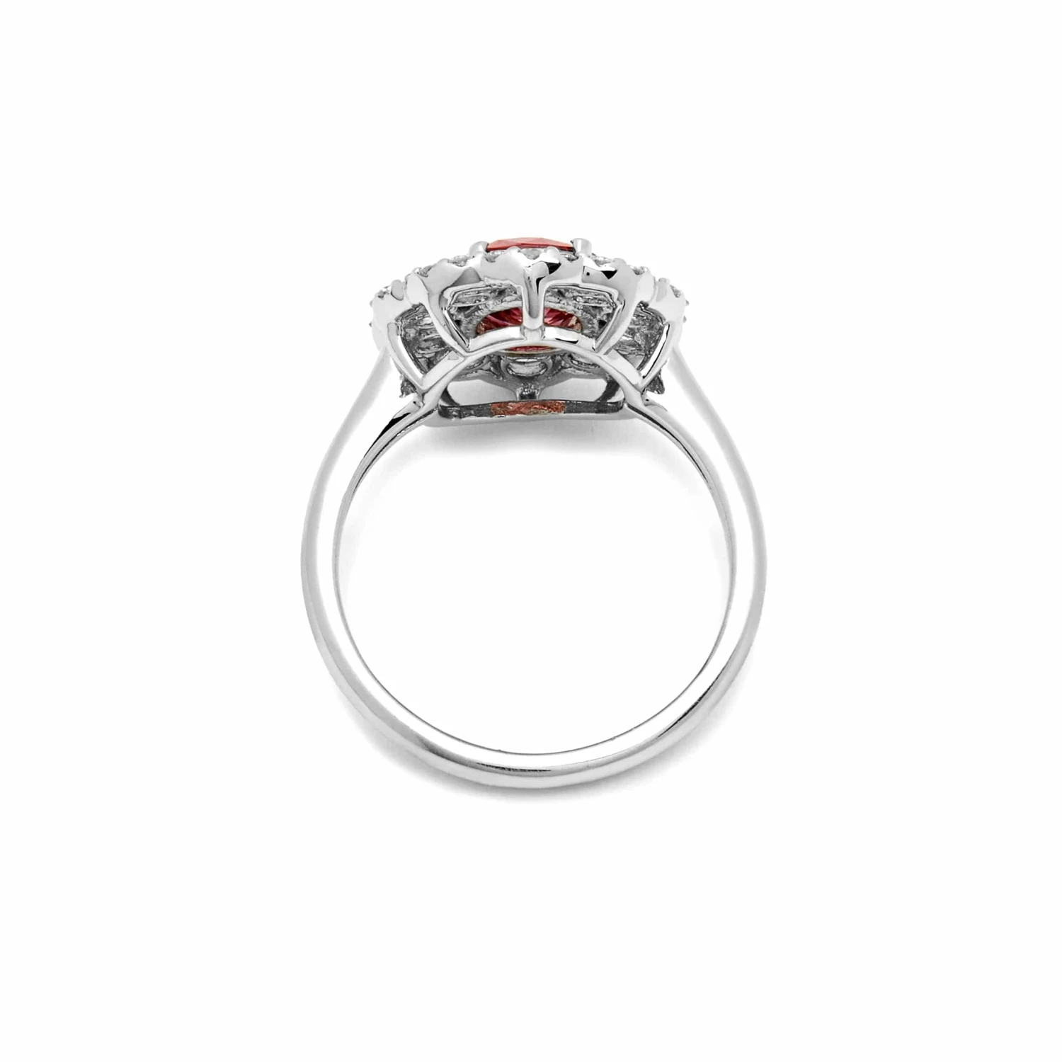 Jewels Aficionado Pink Sapphire And Diamond Cluster Ring 4 Jewels Aficionado Pink Sapphire And Diamond Cluster Ring - Image 4