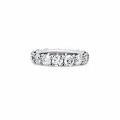 Jewels Aficionado Platinum Round Diamond Eternity Ring -Horaluxis Sales Store platinum round diamond eternity ring wrist aficionado 40878103331060