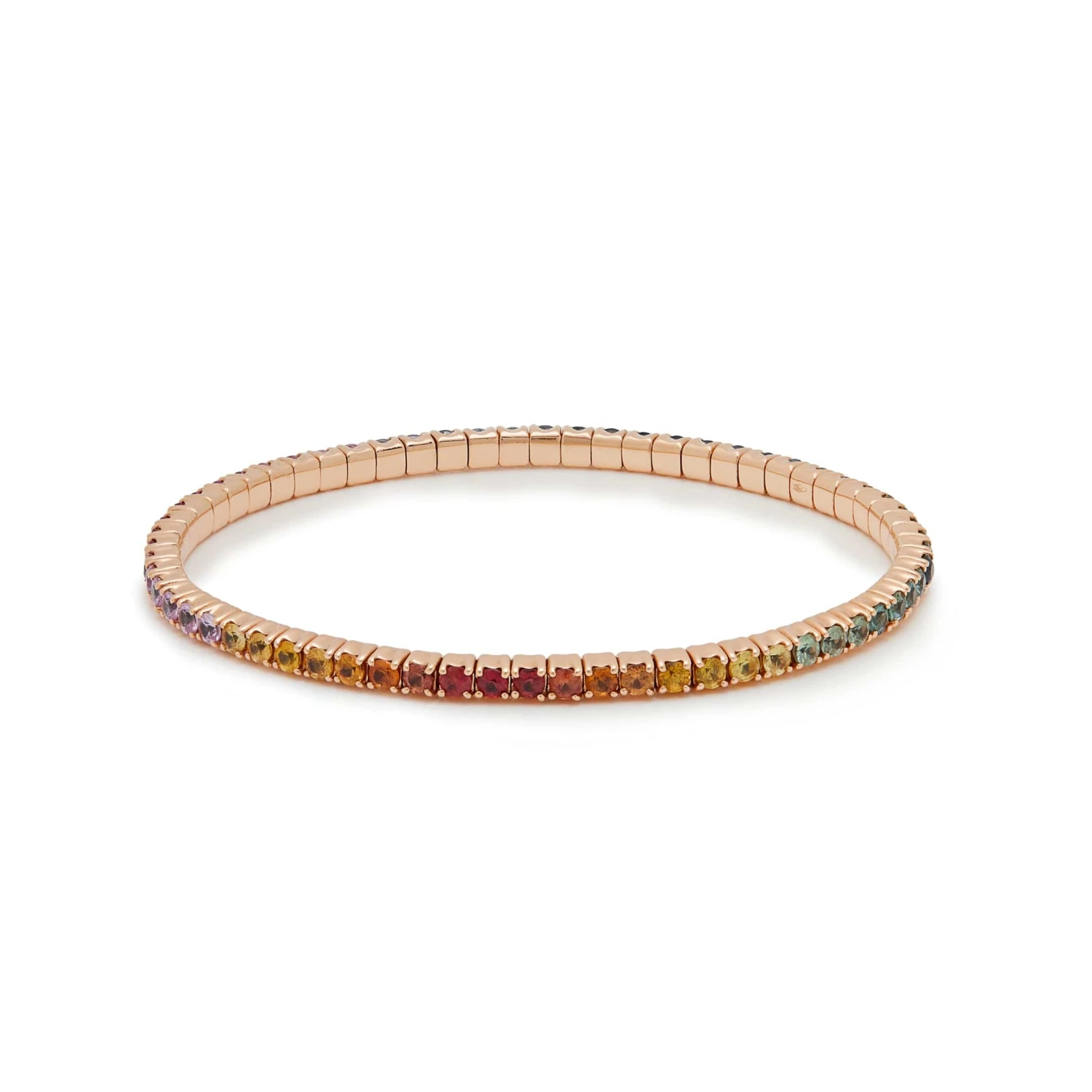 Hermès Rainbow Sapphire Stretchy Tennis Bracelet 1 Hermès Rainbow Sapphire Stretchy Tennis Bracelet