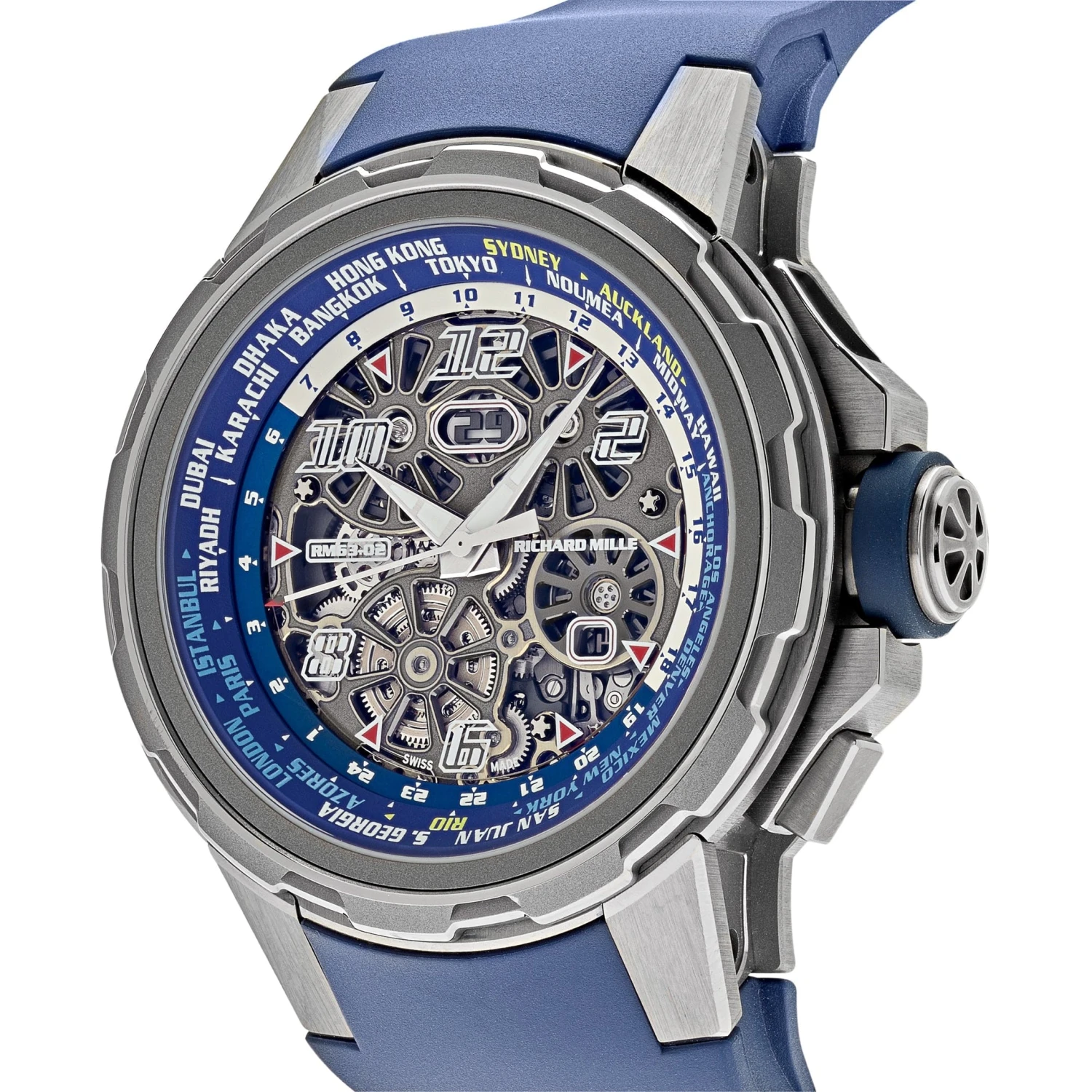 Richard Mille Richard Mille RM 63-02 Automatic Worldtimer Titanium 2 Richard Mille Richard Mille RM 63-02 Automatic Worldtimer Titanium - Image 2