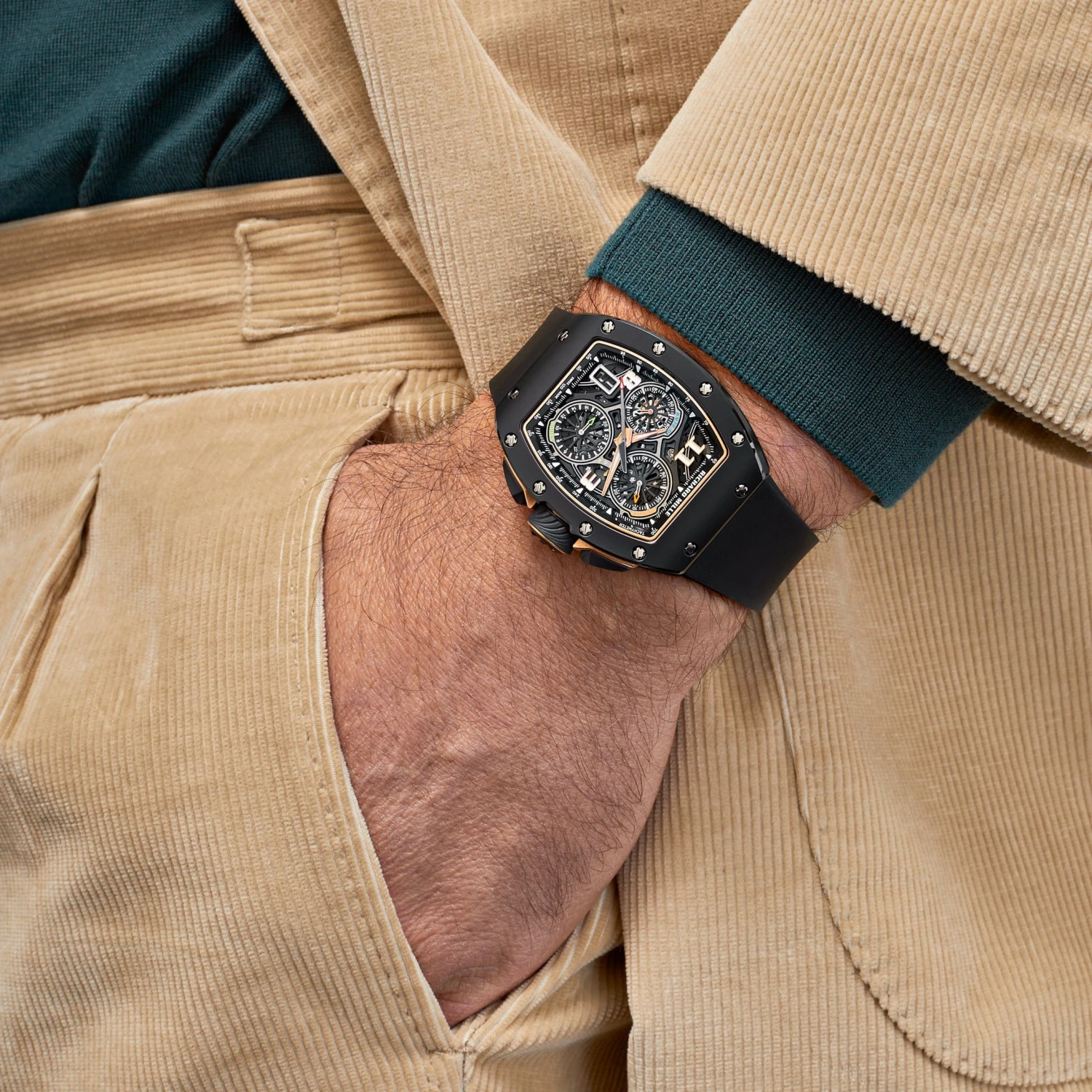 Richard Mille Richard Mille RM 72-01 Lifestyle In-House Chronograph Black Ceramic 2 Richard Mille Richard Mille RM 72-01 Lifestyle In-House Chronograph Black Ceramic - Image 2