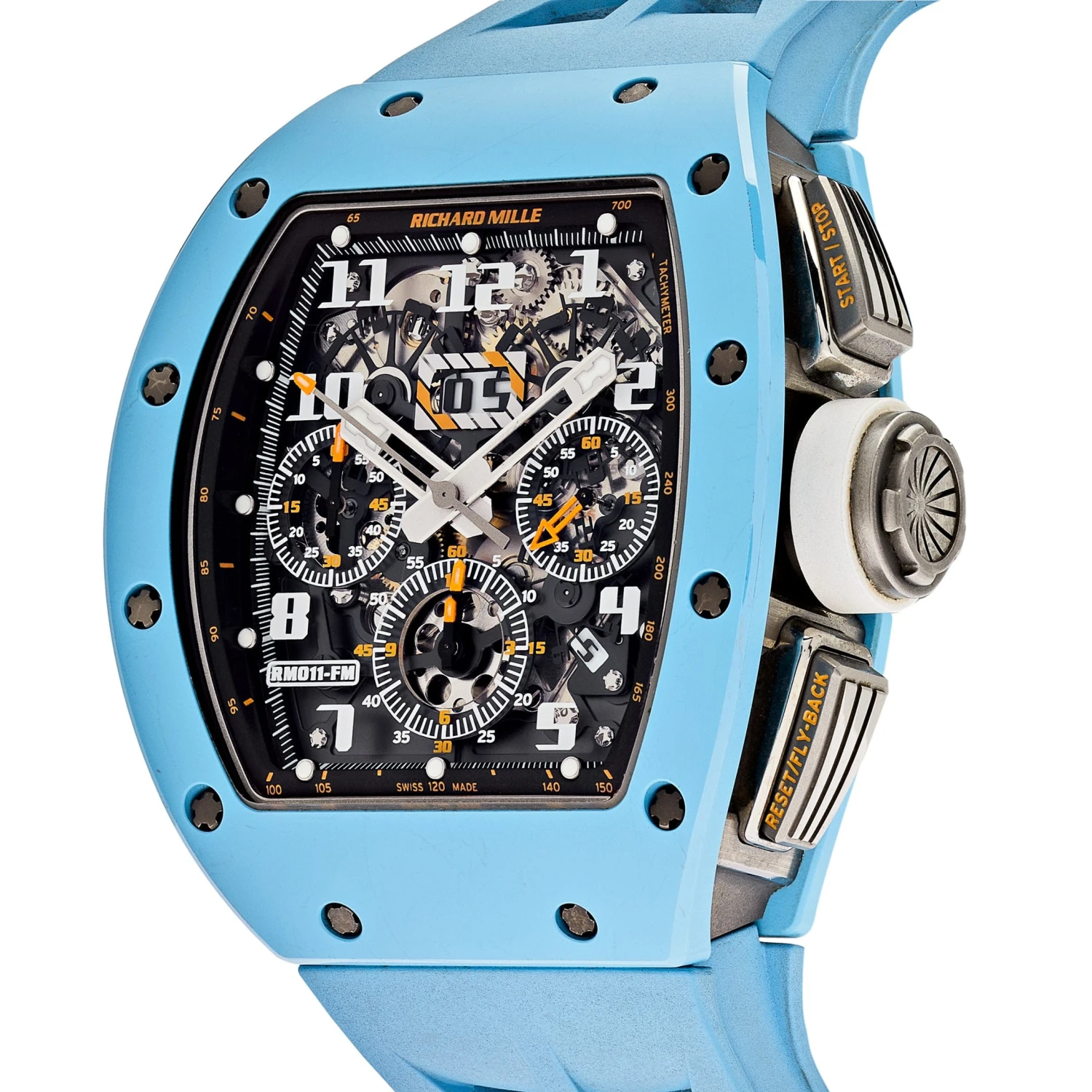 Richard Mille Richard Mille RM 011 Baby Blue Ceramic Felipe Massa Last Edition 3 Richard Mille Richard Mille RM 011 Baby Blue Ceramic Felipe Massa Last Edition - Image 3