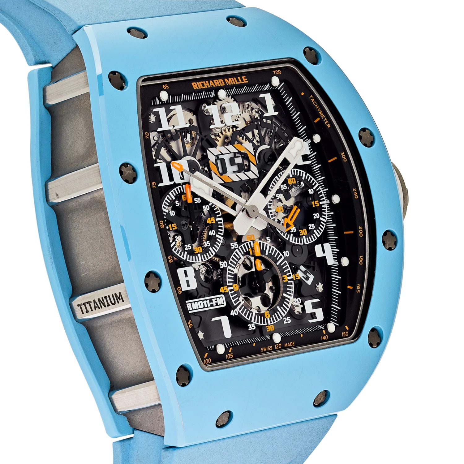 Richard Mille Richard Mille RM 011 Baby Blue Ceramic Felipe Massa Last Edition 4 Richard Mille Richard Mille RM 011 Baby Blue Ceramic Felipe Massa Last Edition - Image 4