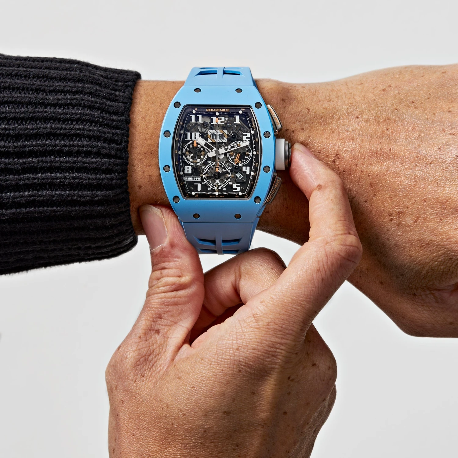 Richard Mille Richard Mille RM 011 Baby Blue Ceramic Felipe Massa Last Edition 2 Richard Mille Richard Mille RM 011 Baby Blue Ceramic Felipe Massa Last Edition - Image 2