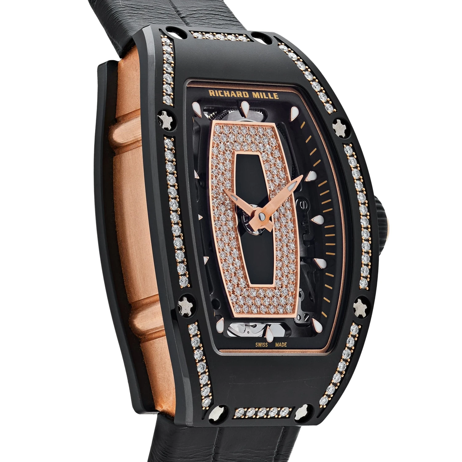 Richard Mille Richard Mille RM 07-01 Black Ceramic Diamond Bezel 5 Richard Mille Richard Mille RM 07-01 Black Ceramic Diamond Bezel - Image 5