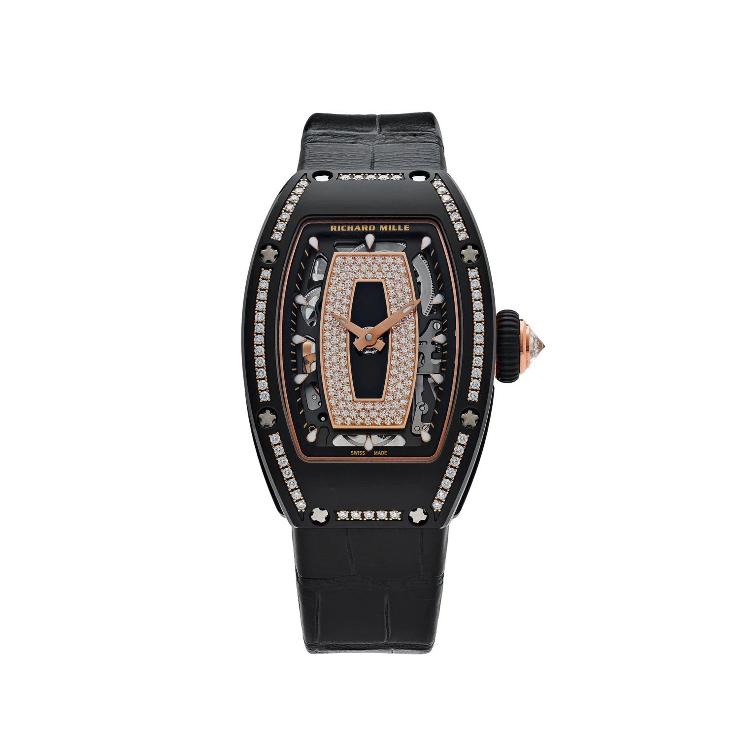 Richard Mille Richard Mille RM 07-01 Black Ceramic Diamond Bezel 1 Richard Mille Richard Mille RM 07-01 Black Ceramic Diamond Bezel