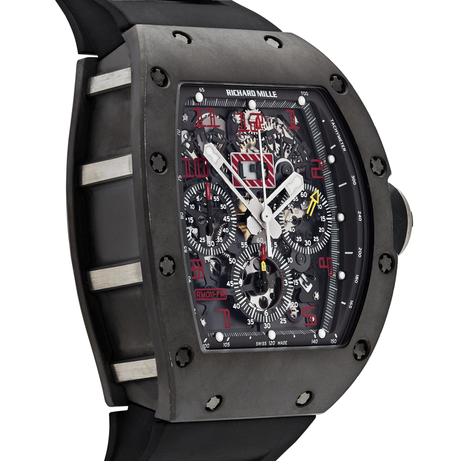 Richard Mille Richard Mille RM 011 AK TI Felipe Massa Titanium Red Numeral 5 Richard Mille Richard Mille RM 011 AK TI Felipe Massa Titanium Red Numeral - Image 5