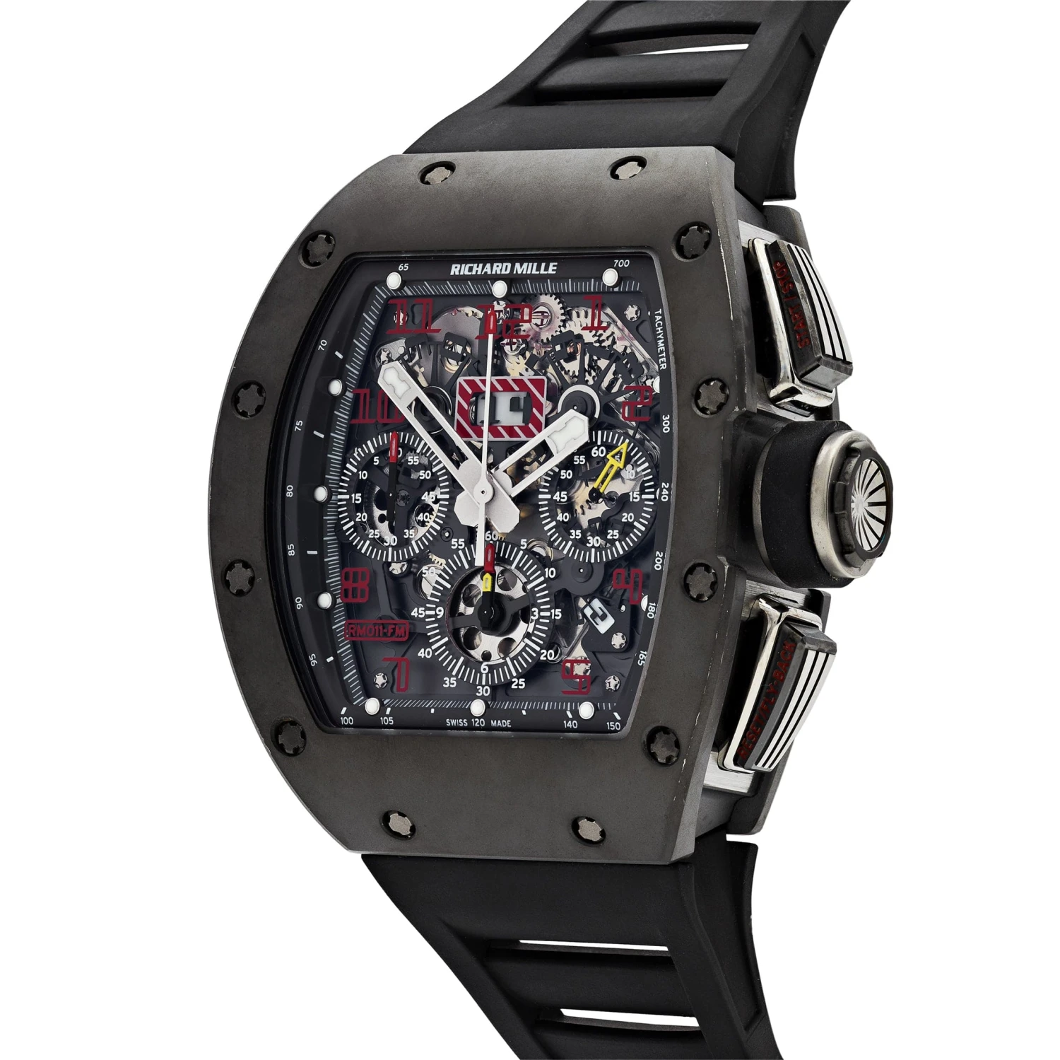 Richard Mille Richard Mille RM 011 AK TI Felipe Massa Titanium Red Numeral 3 Richard Mille Richard Mille RM 011 AK TI Felipe Massa Titanium Red Numeral - Image 3