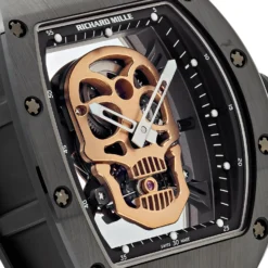 Richard Mille Richard Mille RM 52-01 'Skull' Black Ceramic (2016) -Horaluxis Sales Store richard mille rm 52 01 skull tourbillon limited edition 2016 richard mille 40674247278836