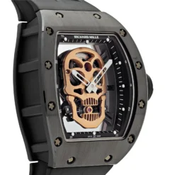Richard Mille Richard Mille RM 52-01 'Skull' Black Ceramic (2016) -Horaluxis Sales Store richard mille rm 52 01 skull tourbillon limited edition 2016 richard mille 40674254651636