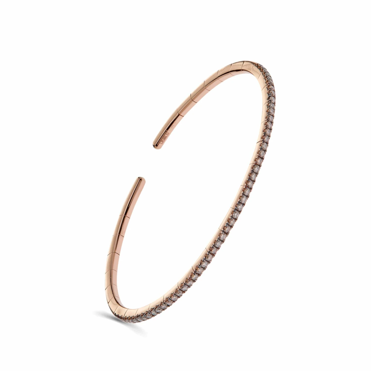 Jewels Aficionado Rose Gold And Chocolate Diamond Bangle 2 Jewels Aficionado Rose Gold And Chocolate Diamond Bangle - Image 2